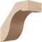 Ekena Millwork 3-inch W x 6-inch D x 6-inch H Del Monte Rough Cedar Woodgrain TimberThane Knee Brace, Primed BRCUR03X06X06DELRCPR - alternate 1